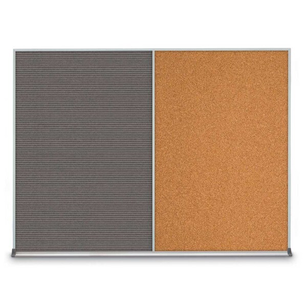 Triple Door Radius Plus Corkboard, 72" x